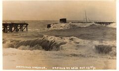 Storm Damage to Harbour Arm 22 Oct 1911